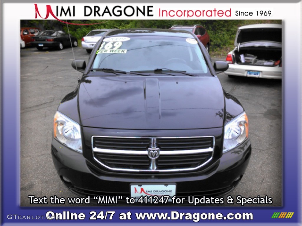 2009 Caliber R/T - Deep Water Blue Pearl / Dark Slate Gray/Blue photo #2