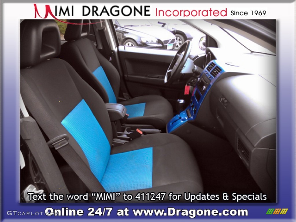 2009 Caliber R/T - Deep Water Blue Pearl / Dark Slate Gray/Blue photo #10