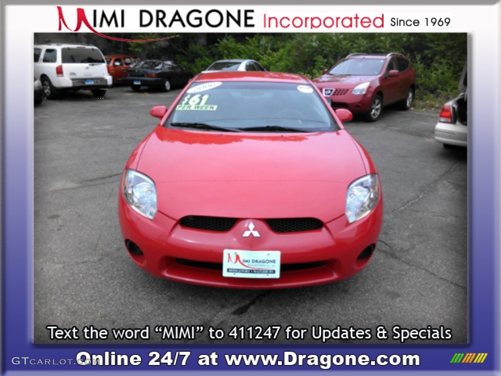 2006 Eclipse GS Coupe - Pure Red / Dark Charcoal photo #2
