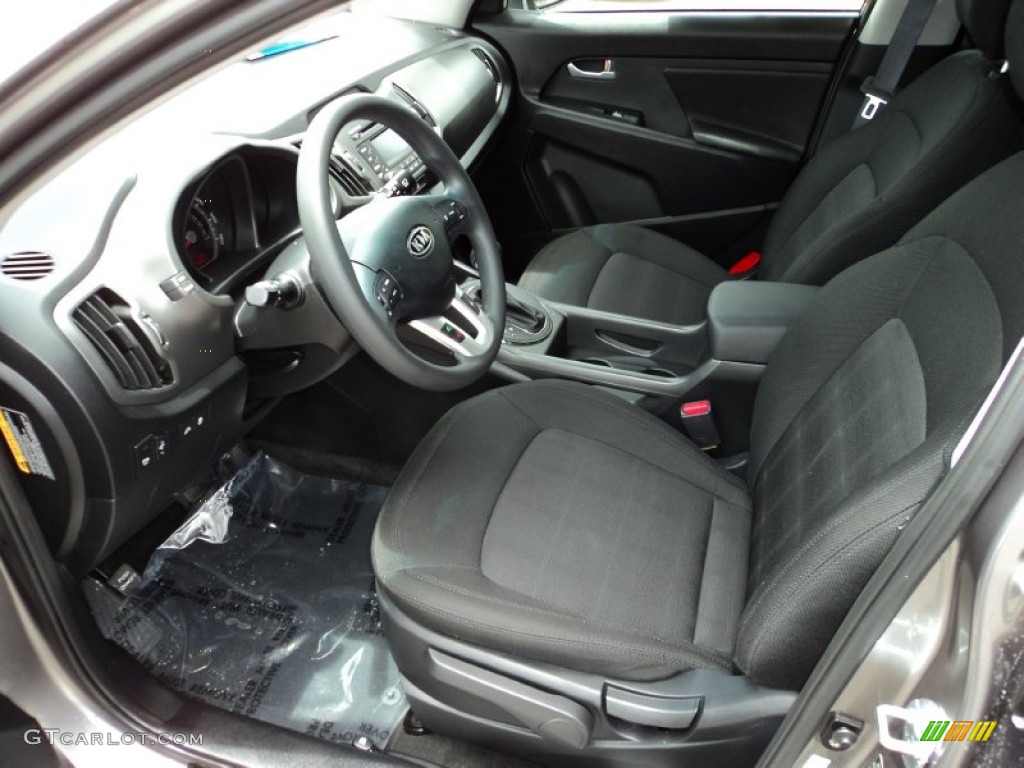 Black Interior 2012 Kia Sportage LX Photo #82014712