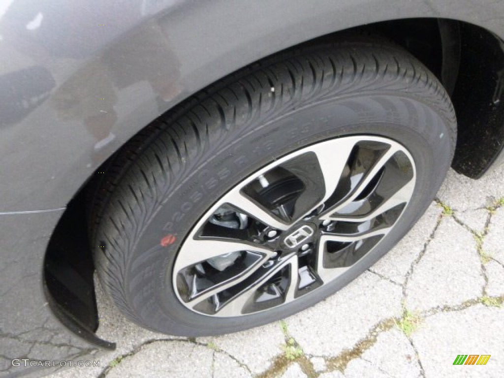 2013 Civic EX Sedan - Polished Metal Metallic / Black photo #9