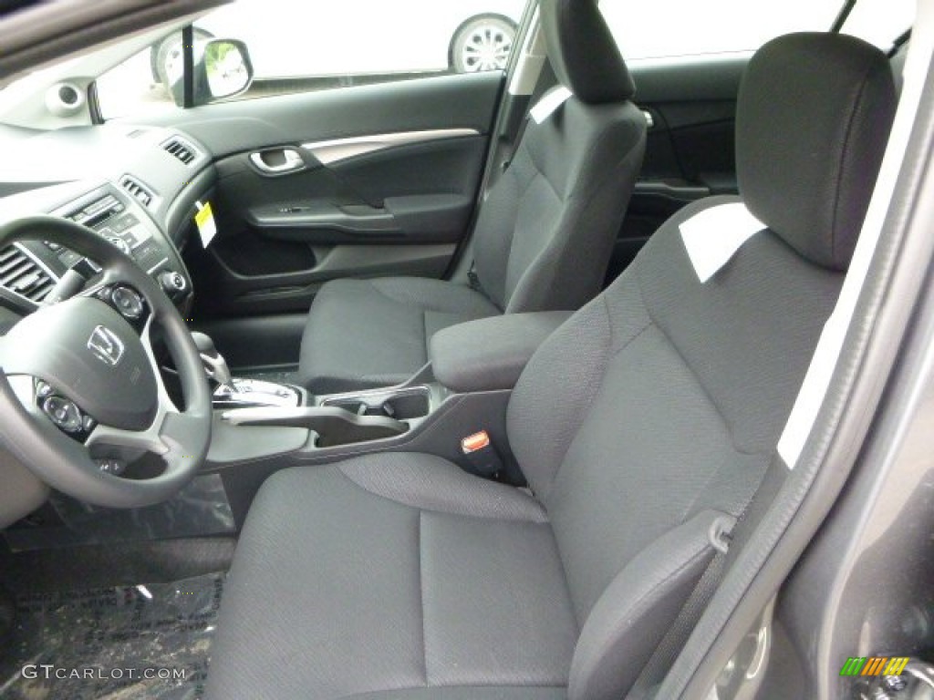 2013 Civic EX Sedan - Polished Metal Metallic / Black photo #10