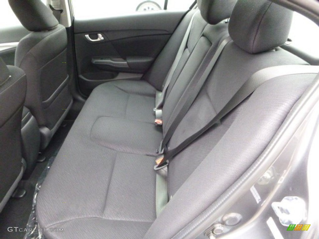 2013 Civic EX Sedan - Polished Metal Metallic / Black photo #11
