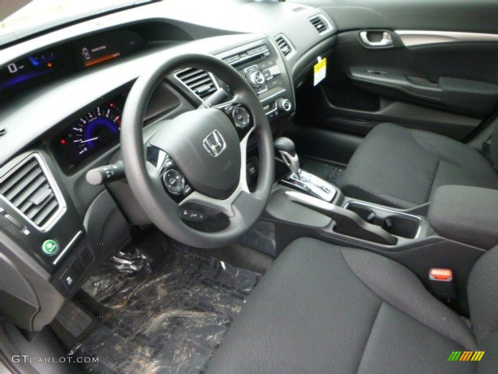 2013 Civic EX Sedan - Polished Metal Metallic / Black photo #15