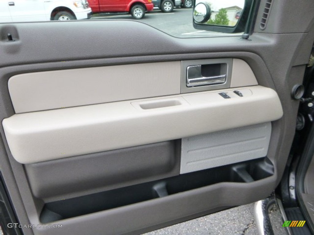 2010 F150 STX Regular Cab 4x4 - Tuxedo Black / Medium Stone photo #10