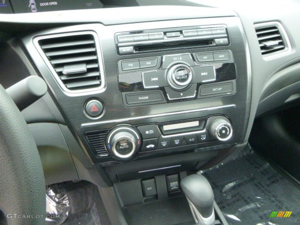 2013 Civic EX Sedan - Polished Metal Metallic / Black photo #18