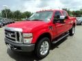 Red 2009 Ford F350 Super Duty FX4 Crew Cab 4x4 Exterior