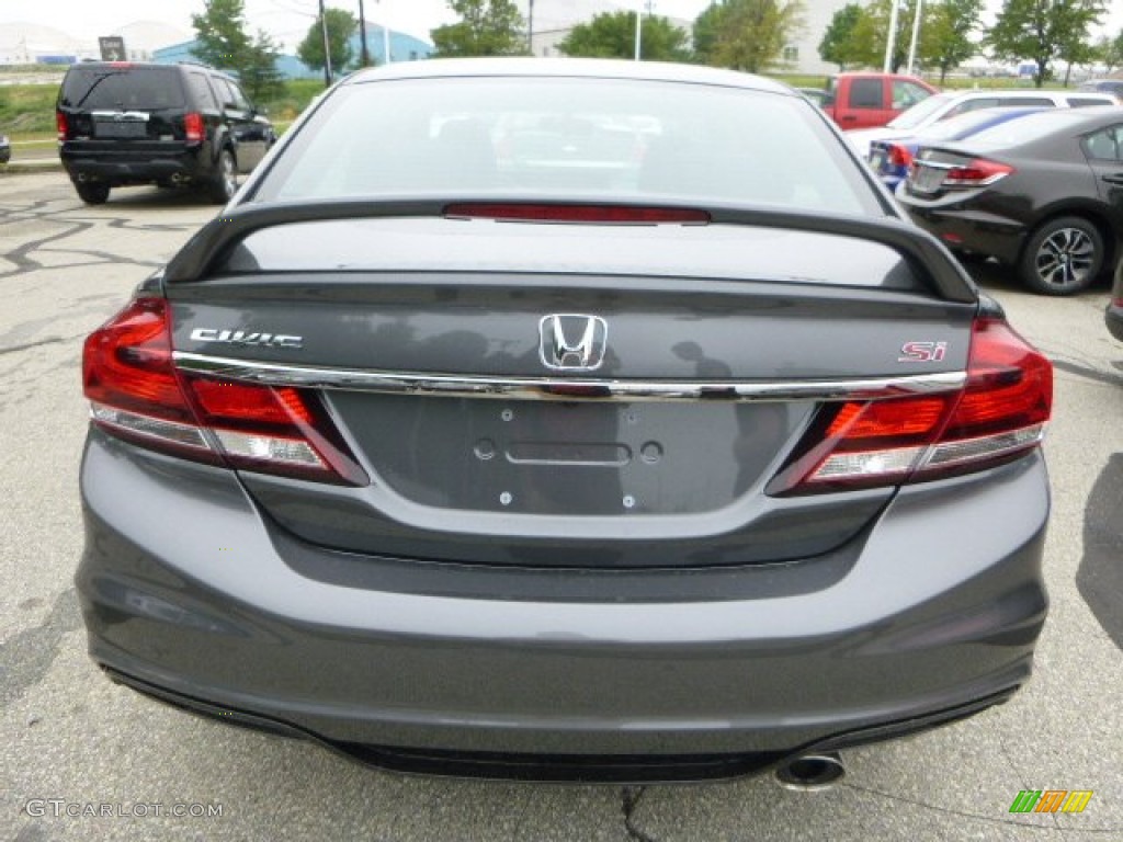 2013 Civic Si Sedan - Polished Metal Metallic / Black photo #4