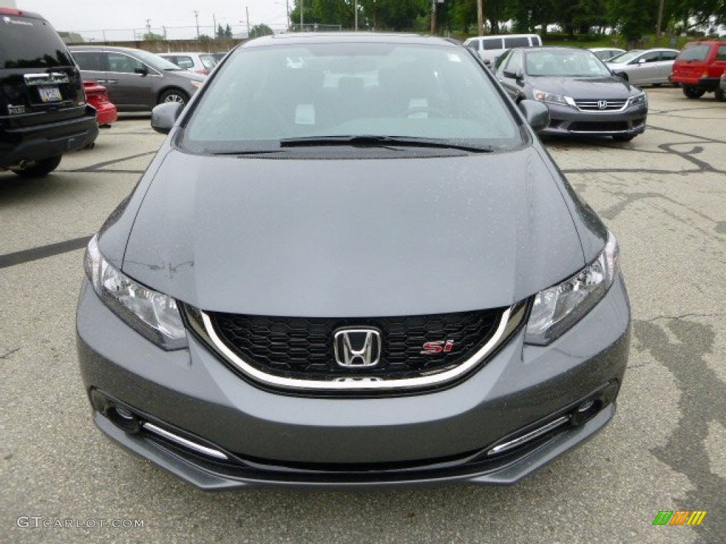 2013 Civic Si Sedan - Polished Metal Metallic / Black photo #8