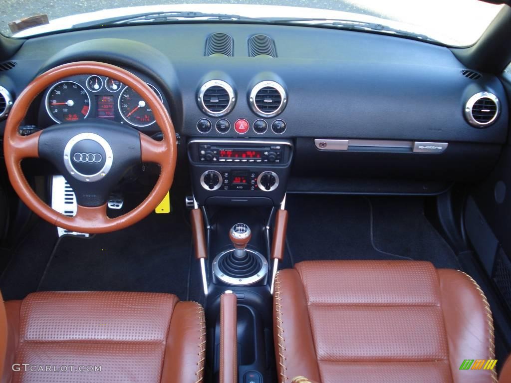 2002 TT 1.8T quattro Roadster - Brilliant White / Amber Red photo #9