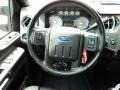 2009 Ford F350 Super Duty FX4 Black Interior Steering Wheel Photo