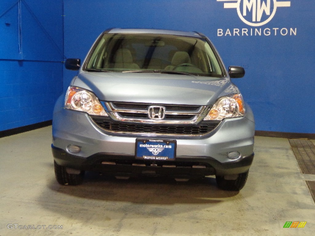 2010 CR-V EX AWD - Glacier Blue Metallic / Gray photo #2