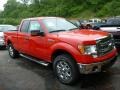 2013 Race Red Ford F150 XLT SuperCab 4x4  photo #1