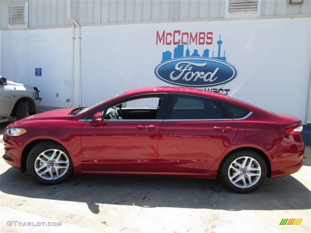 2013 Fusion SE 1.6 EcoBoost - Ruby Red Metallic / Charcoal Black photo #3