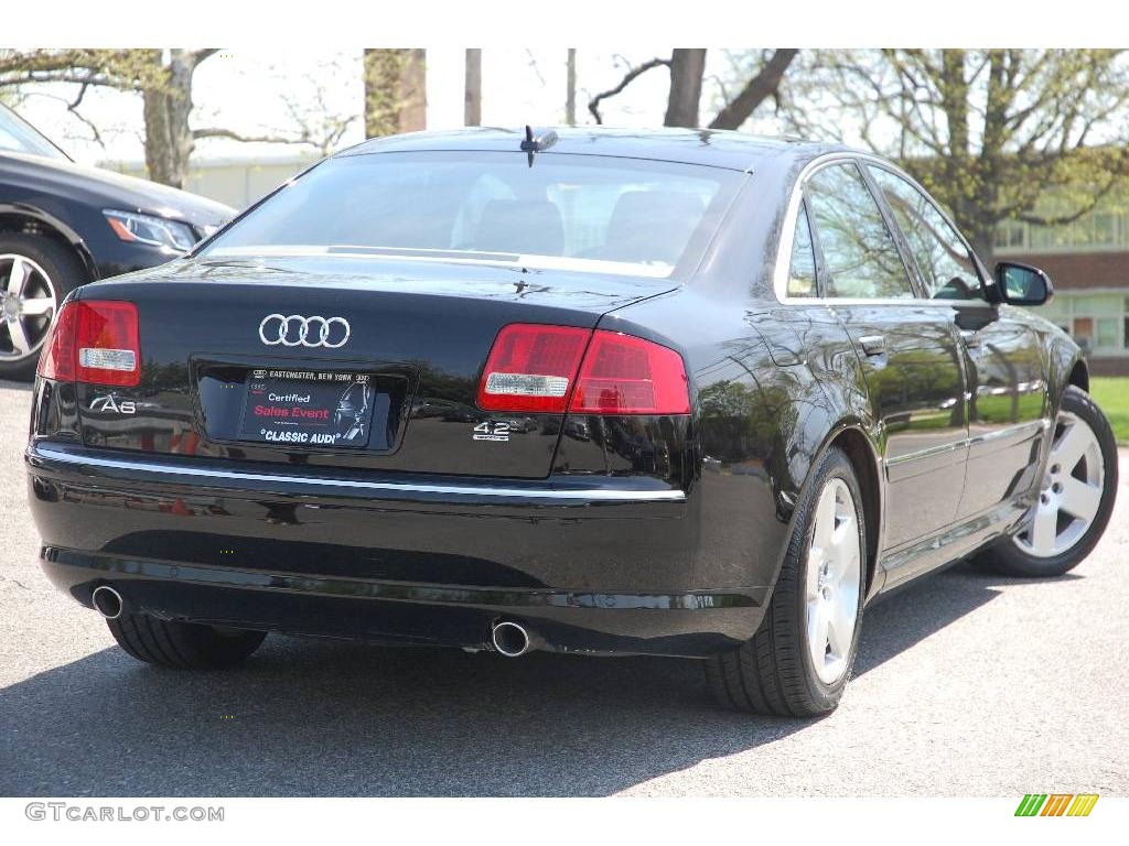 2006 A8 4.2 quattro - Brilliant Black / Black/Amaretto photo #10