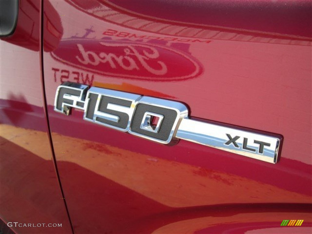 2013 F150 XLT SuperCrew 4x4 - Ruby Red Metallic / Steel Gray photo #10
