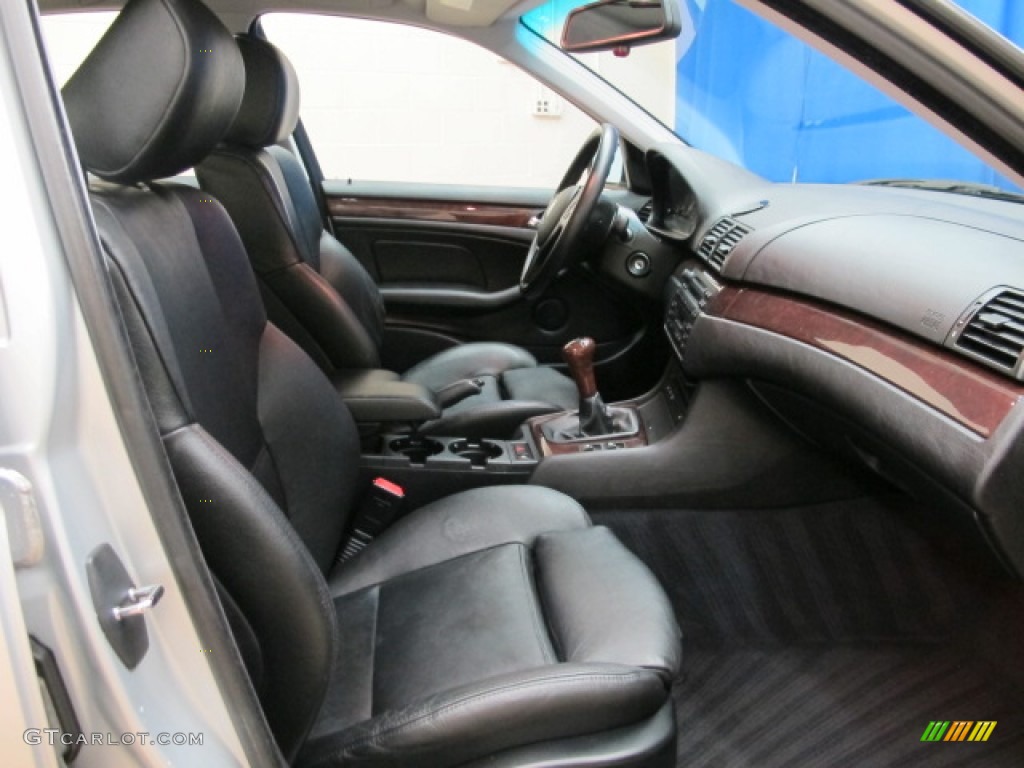 2002 3 Series 325xi Sedan - Titanium Silver Metallic / Black photo #21