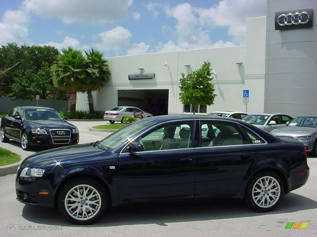 2008 A4 2.0T Special Edition Sedan - Deep Sea Blue Pearl Effect / Beige photo #2