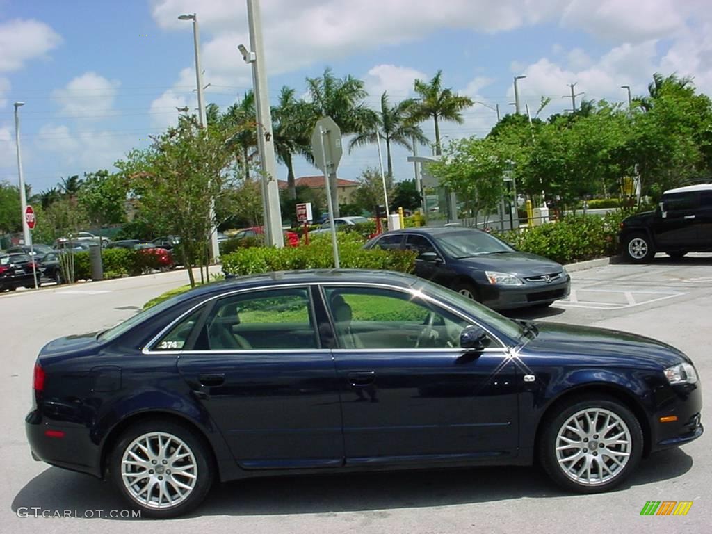 2008 A4 2.0T Special Edition Sedan - Deep Sea Blue Pearl Effect / Beige photo #6