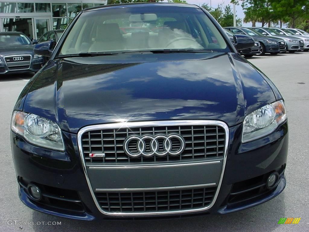 2008 A4 2.0T Special Edition Sedan - Deep Sea Blue Pearl Effect / Beige photo #8