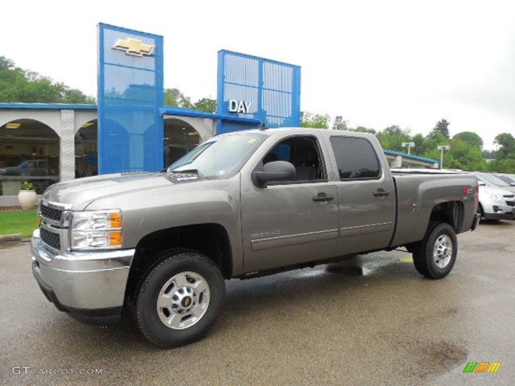 2013 Silverado 2500HD LT Crew Cab 4x4 - Graystone Metallic / Ebony photo #1