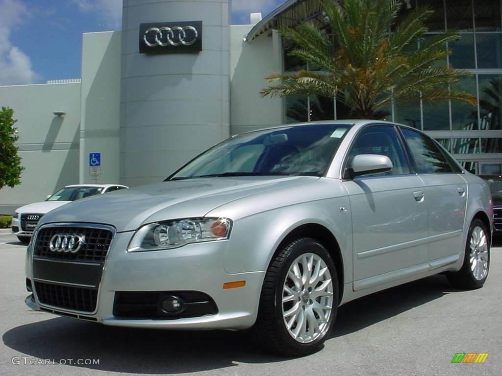 2008 A4 2.0T Special Edition Sedan - Light Silver Metallic / Black photo #1