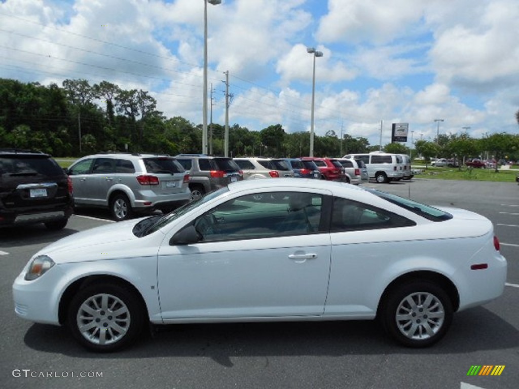2009 Cobalt LS Coupe - Summit White / Gray photo #2