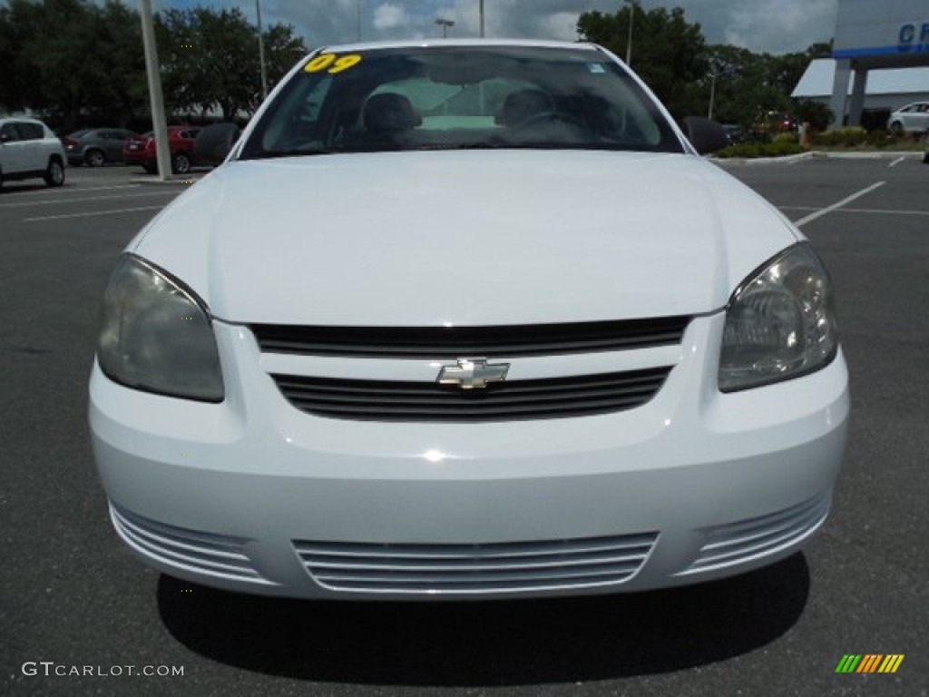 2009 Cobalt LS Coupe - Summit White / Gray photo #13