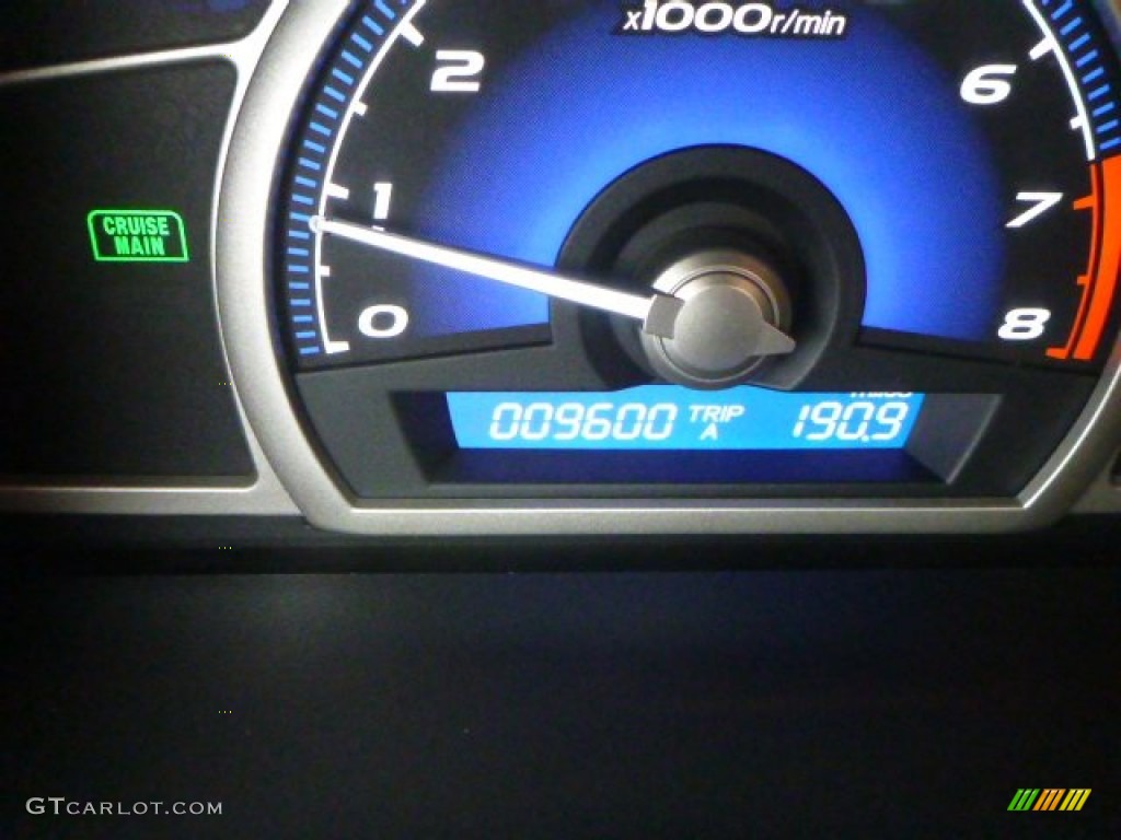 2010 Civic EX Sedan - Crystal Black Pearl / Gray photo #9