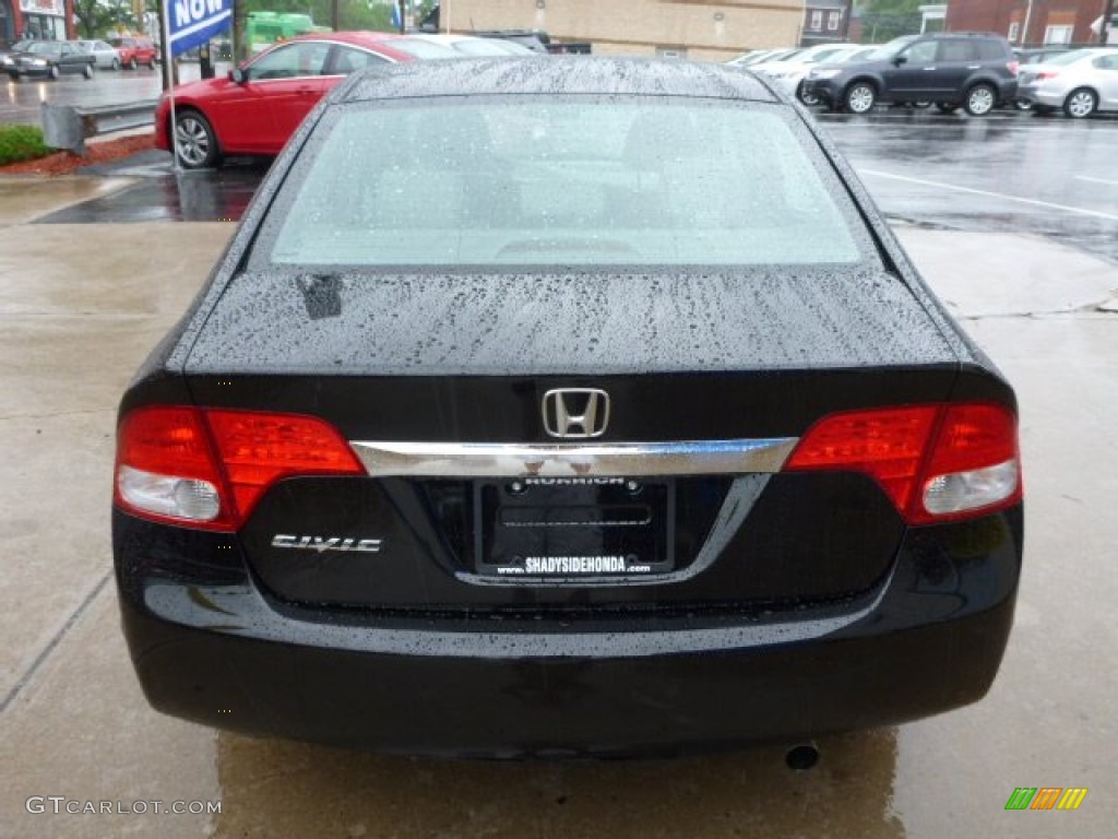 2010 Civic EX Sedan - Crystal Black Pearl / Gray photo #11