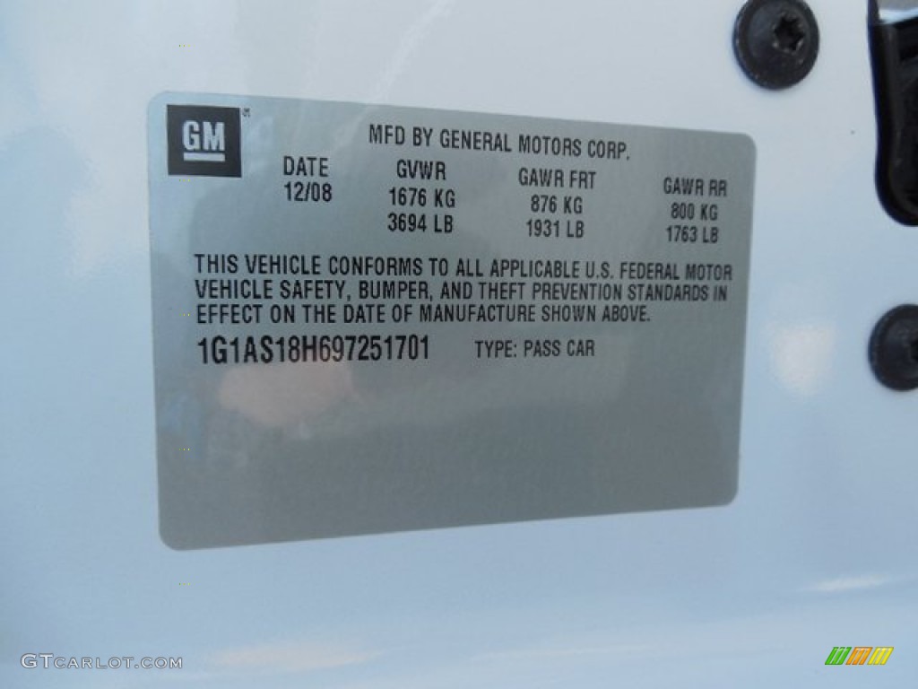 2009 Cobalt LS Coupe - Summit White / Gray photo #22