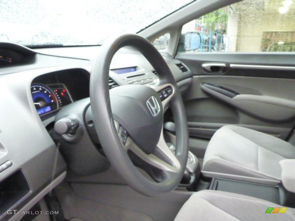 2010 Civic EX Sedan - Crystal Black Pearl / Gray photo #18
