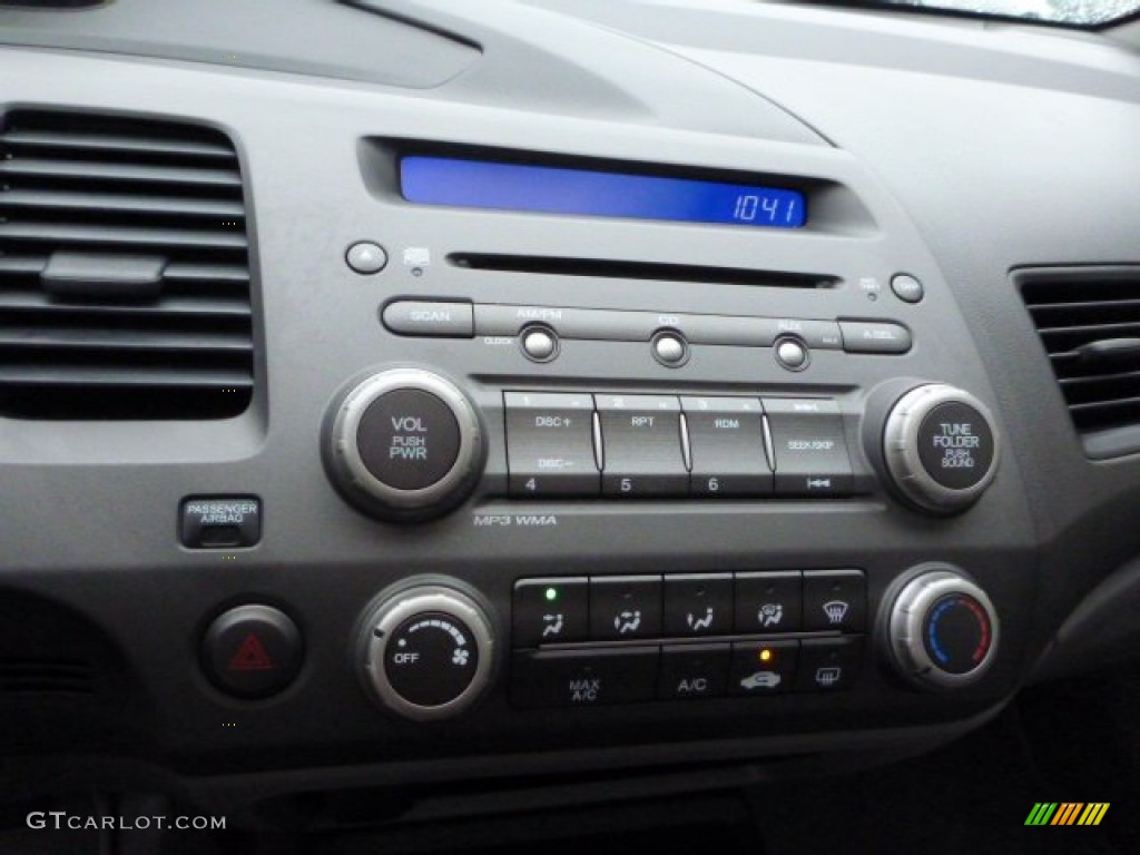 2010 Civic EX Sedan - Crystal Black Pearl / Gray photo #19