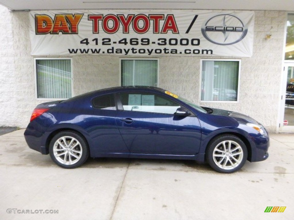 2010 Altima 3.5 SR Coupe - Navy Blue / Charcoal photo #1