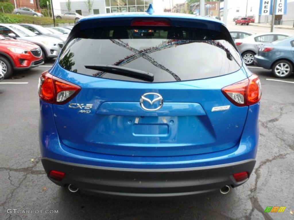 2014 CX-5 Grand Touring AWD - Sky Blue Mica / Black photo #4