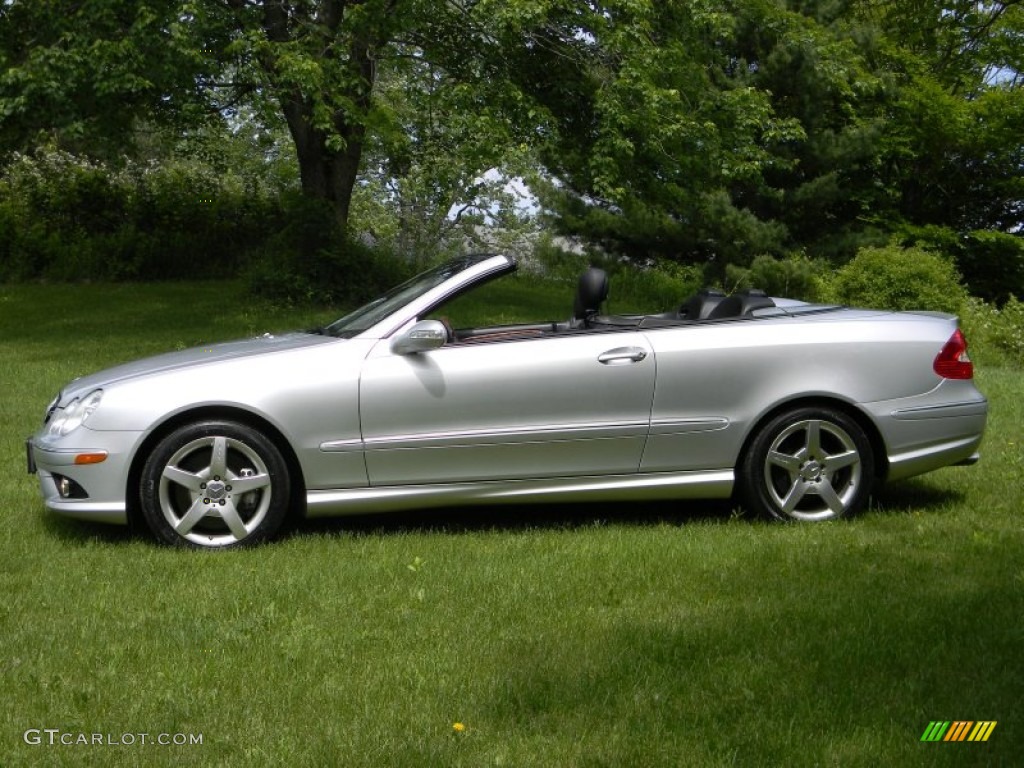 2006 CLK 500 Cabriolet - Iridium Silver Metallic / Black photo #2