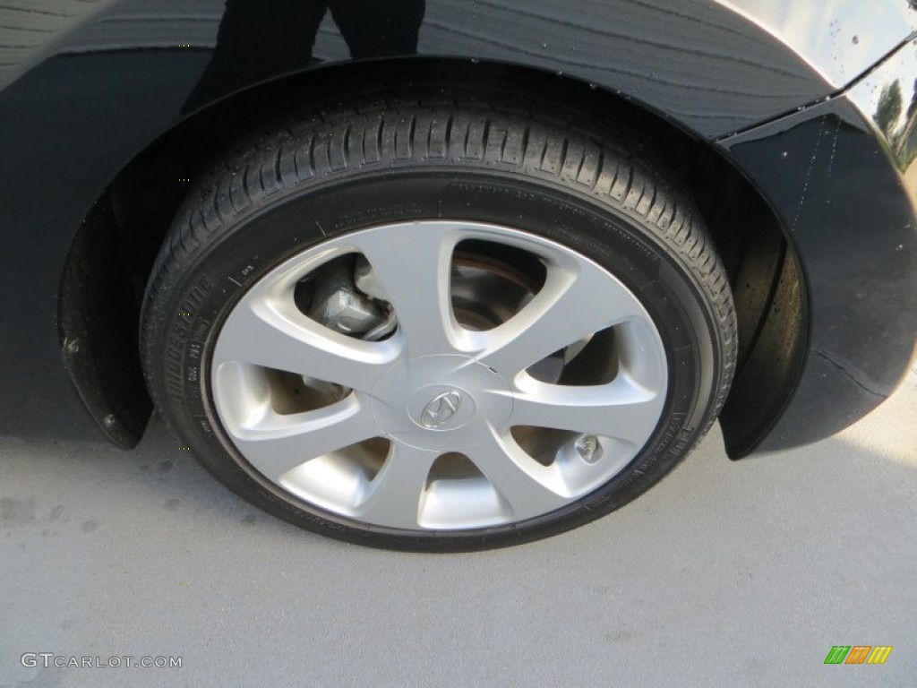 2012 Elantra Limited - Midnight Black / Gray photo #15
