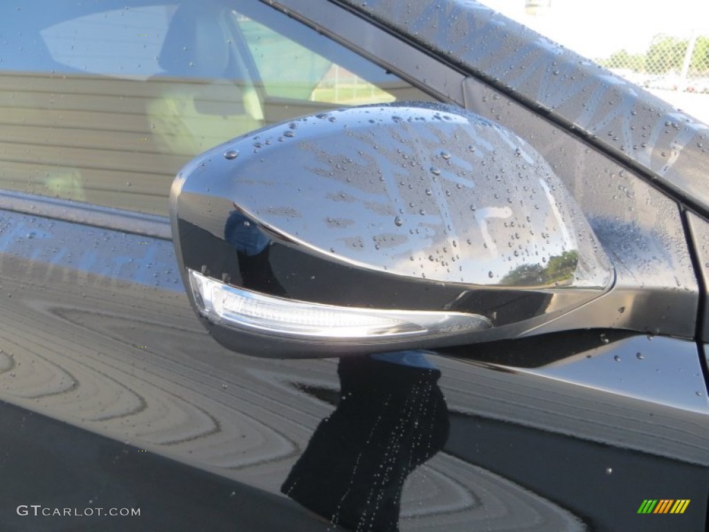 2012 Elantra Limited - Midnight Black / Gray photo #16