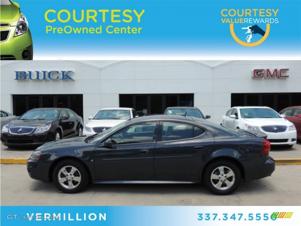 2008 Grand Prix Sedan - Dark Slate Metallic / Ebony photo #1
