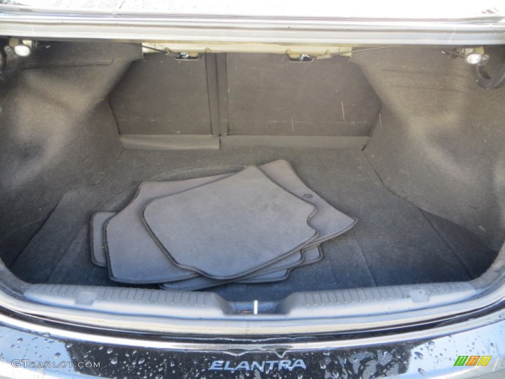 2012 Elantra Limited - Midnight Black / Gray photo #30