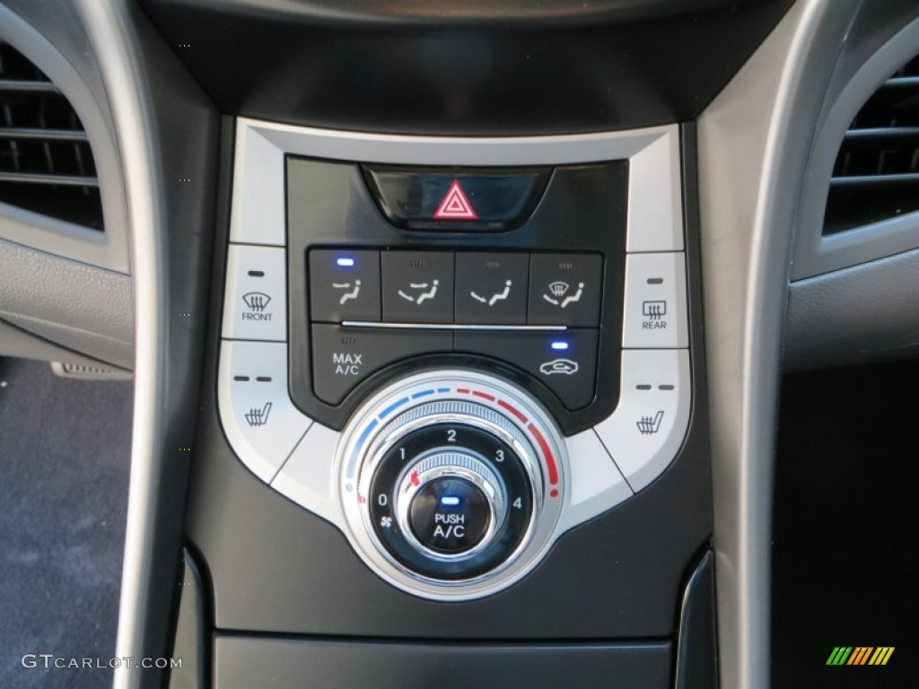 2012 Elantra Limited - Midnight Black / Gray photo #42