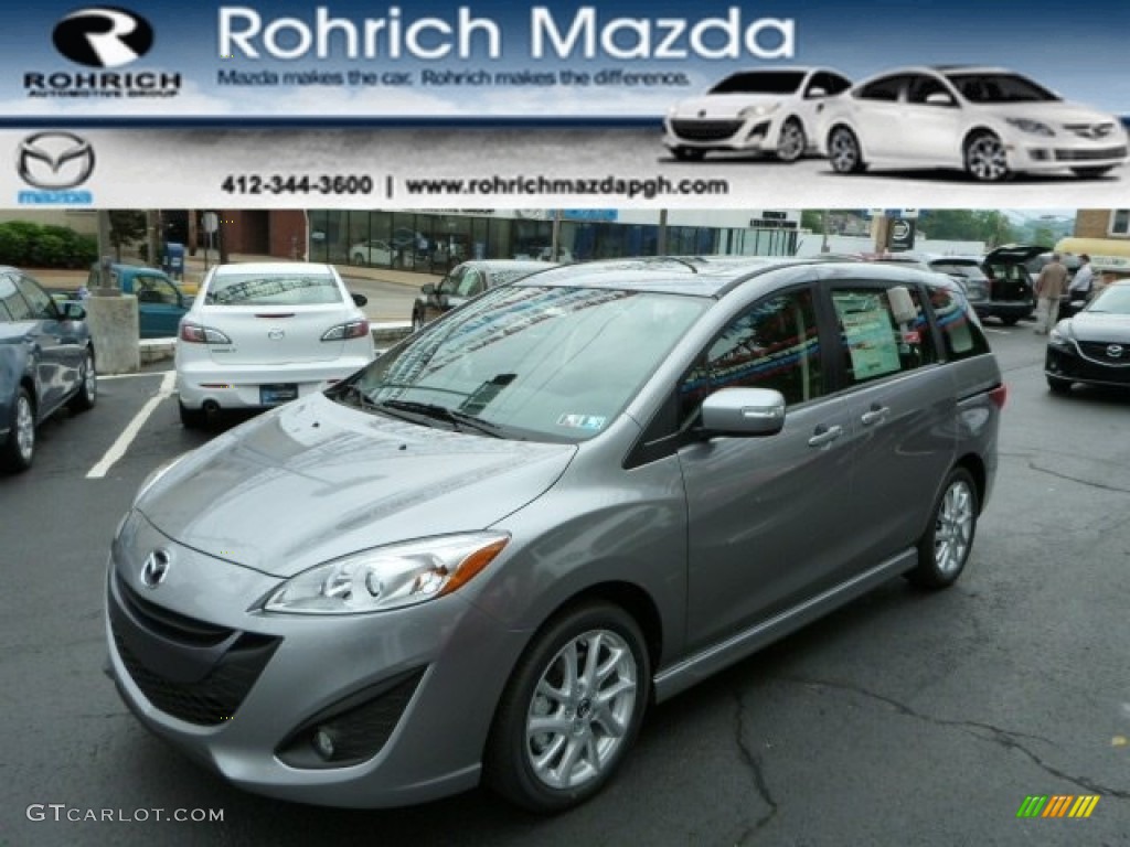 2013 MAZDA5 Touring - Liquid Silver Metallic / Black photo #1