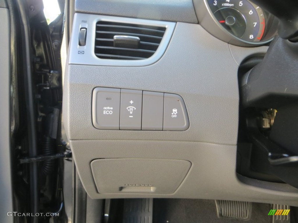 2012 Elantra Limited - Midnight Black / Gray photo #47