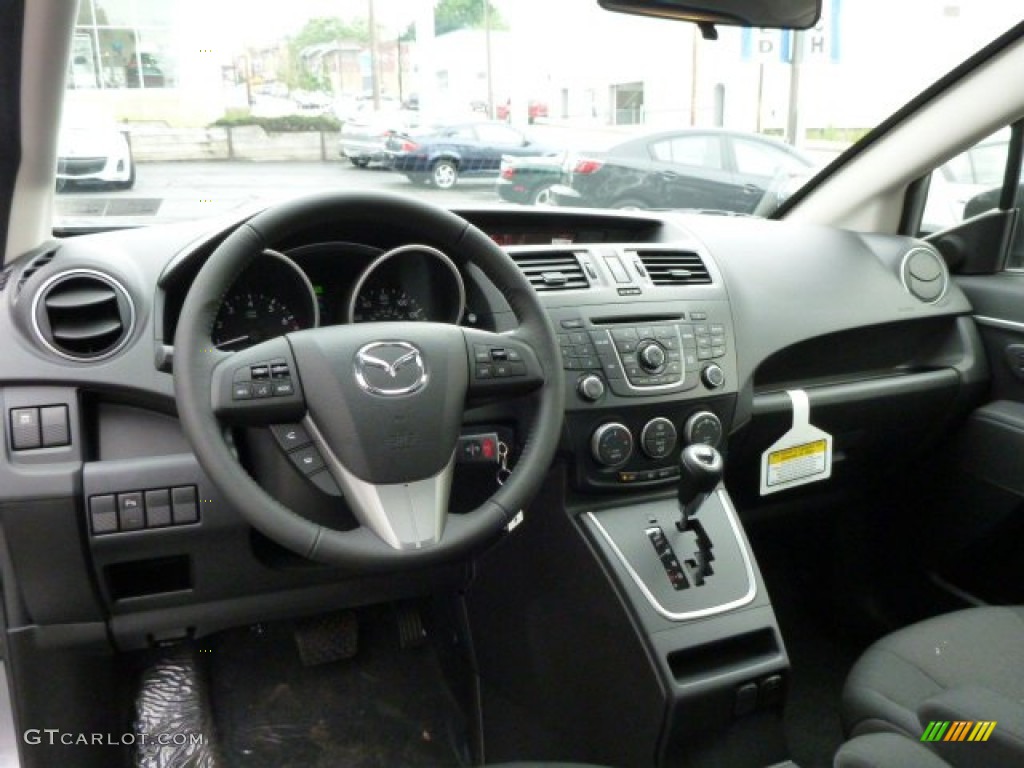2013 MAZDA5 Touring - Liquid Silver Metallic / Black photo #13