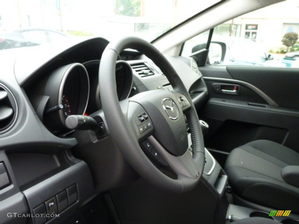 2013 MAZDA5 Touring - Liquid Silver Metallic / Black photo #15