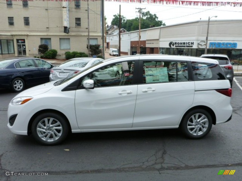 2013 MAZDA5 Sport - Crystal White Pearl / Sand photo #2