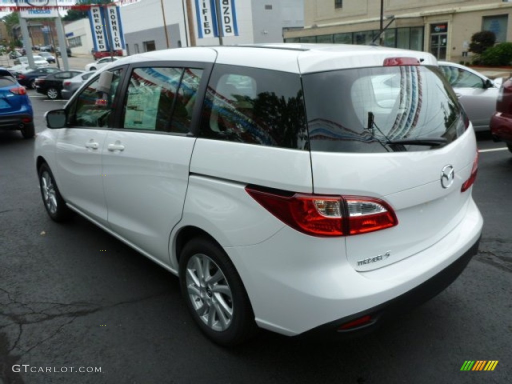 2013 MAZDA5 Sport - Crystal White Pearl / Sand photo #3