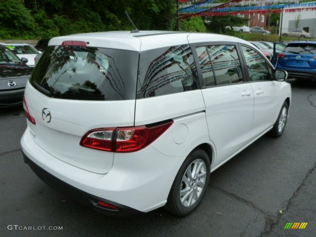 2013 MAZDA5 Sport - Crystal White Pearl / Sand photo #5