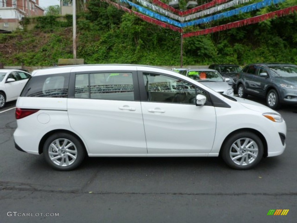 Crystal White Pearl 2013 Mazda MAZDA5 Sport Exterior Photo #82027589