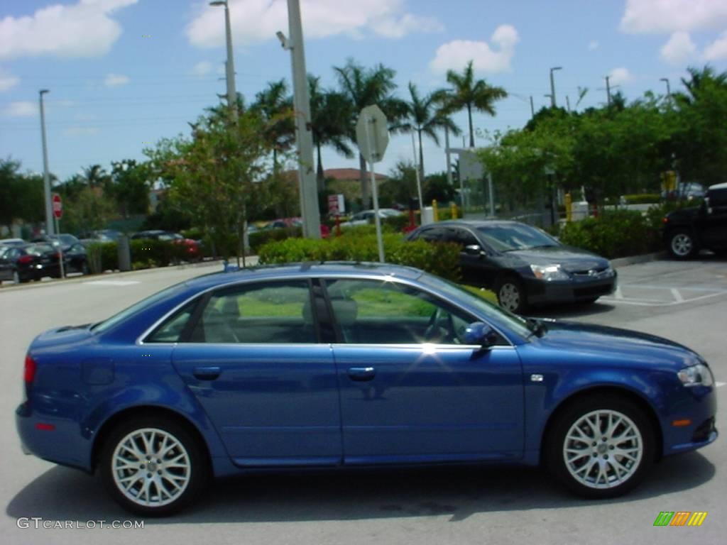 2008 A4 2.0T Special Edition Sedan - Ocean Blue Pearl Effect / Light Gray photo #6